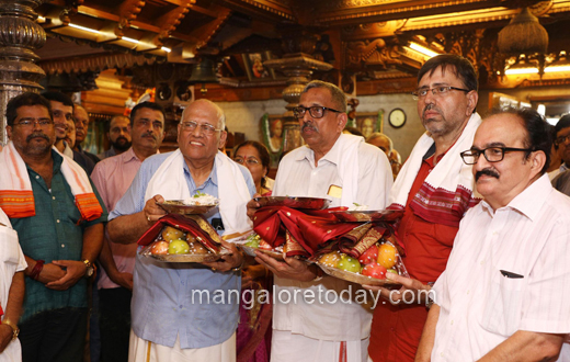Newly elected trustees of Shri Venkatramana Temple